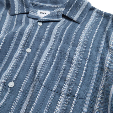 Obey Hugh Woven Shirt - Dull Blue Multi