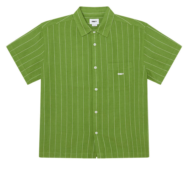 Obey Joe Woven Shirt - Piquant Green Multi Obey Joe Woven Shirt - Piquant Green Multi