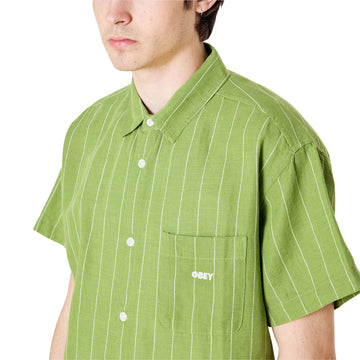 Obey Joe Woven Shirt - Piquant Green Multi