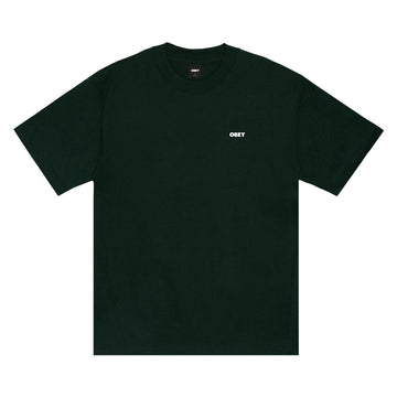 Obey Quarter Eye Icon T-Shirt - Forest Green