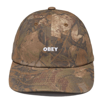 Obey Pigment Bold 6 Panel Snapback Hat - Fence Camo Multi