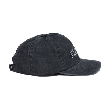 Obey Pigment Outline Delta 6 Panel Snapback Hat - Pigment Black
