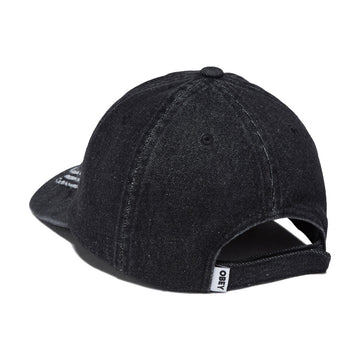 Obey Supernova 6 Panel Denim Hat - Faded Black