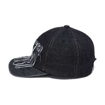 Obey Supernova 6 Panel Denim Hat - Faded Black