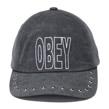 Obey Pigment Anti 6 Panel Hat - Pigment Black