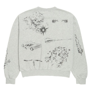 Obey Dreams Crew Sweatshirt - Dusty Ash Grey