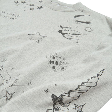 Obey Dreams Crew Sweatshirt - Dusty Ash Grey