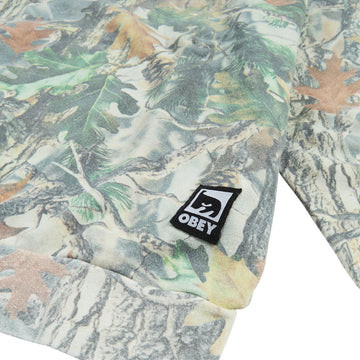 Obey Post Crew Sweatshirt - Dusty Vintage Wood Camo