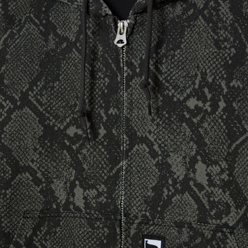 Obey Glen Zip Up Jacket - Grey Snake