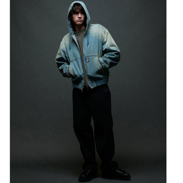 Obey Glen Zip Up Jacket - Indigo Archive Wash