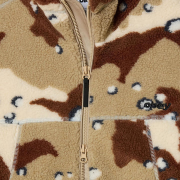 Obey Axis Sherpa Jacket - Desert Camo