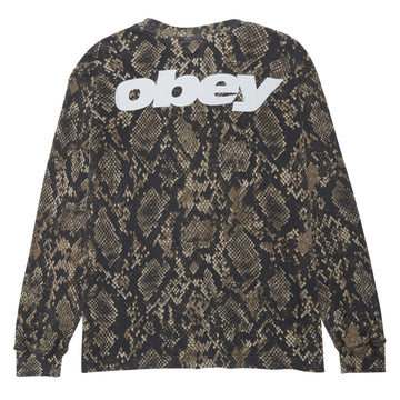 Obey League Thermal Shirt - Dusty Vintage Rattle Snake