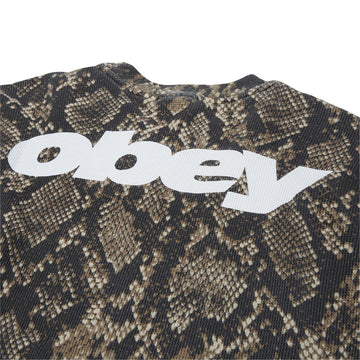 Obey League Thermal Shirt - Dusty Vintage Rattle Snake