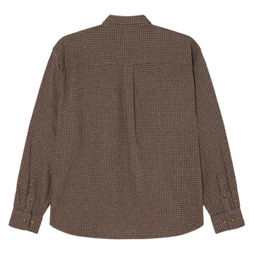 Obey Bigwig Dash Long Sleeve Shirt - Brown Multi