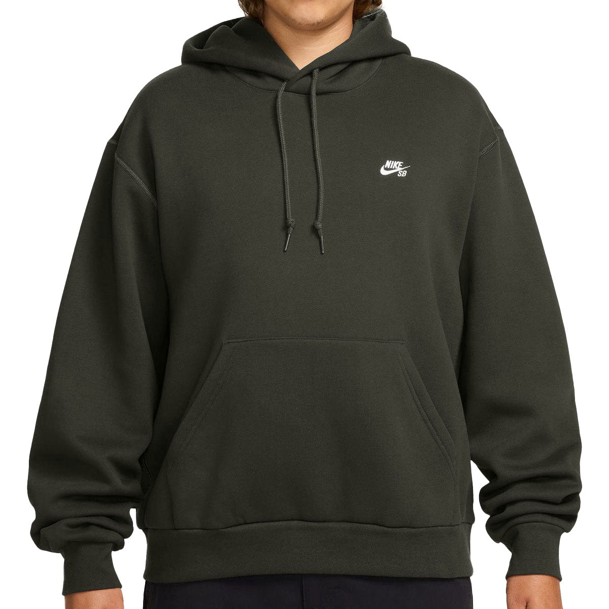 Nike SB New Logo Hoodie - Sequoia/White image 1