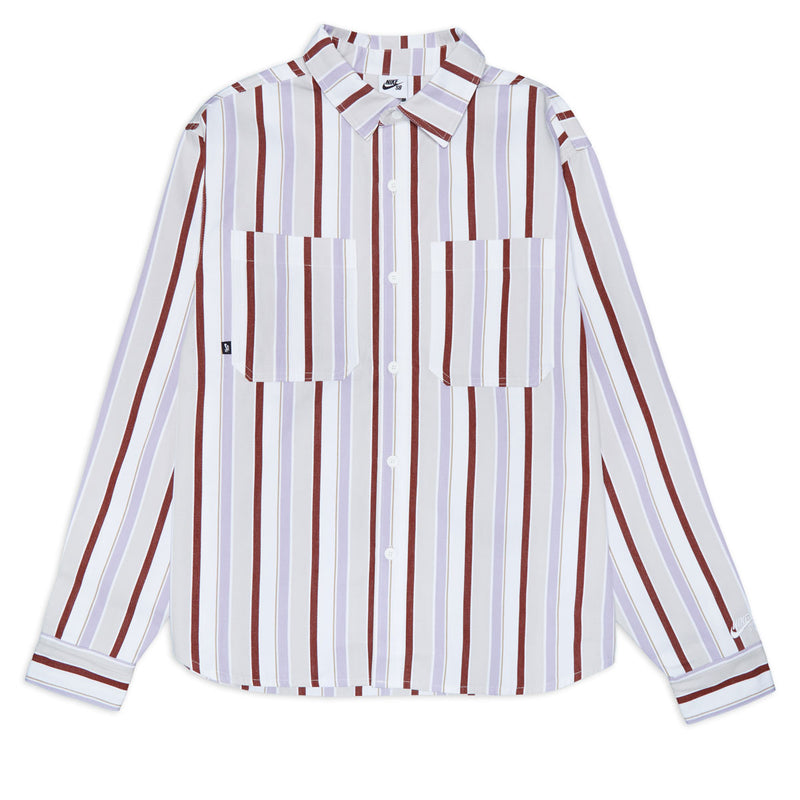 Nike SB Essential Woven Long Sleeve Shirt - Sail/White