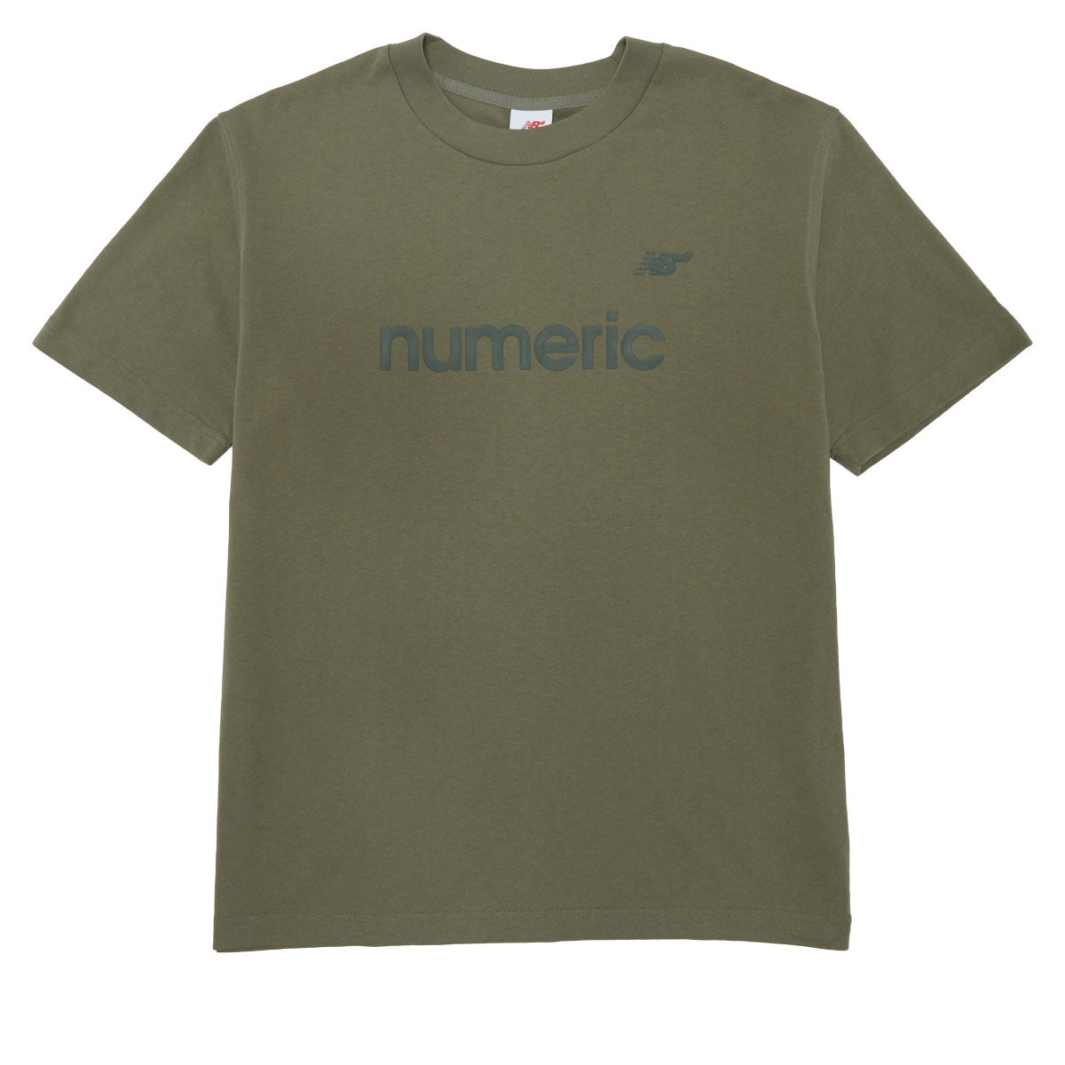 New Balance Numeric Cotton T-Shirt - Dark Olive image 1