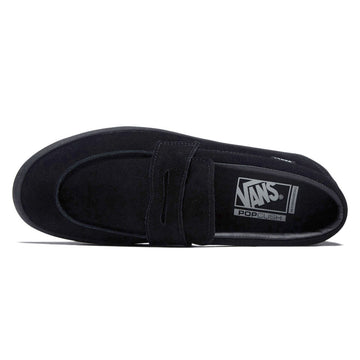 Vans Skate Loafer Shoes - Suede Black/Black