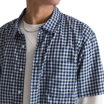 Vans Larkspur Mini Plaid Shirt - Deep Indigo