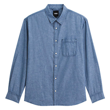 Vans Lawson Solid Oxford Long Sleeve Shirt - True Navy