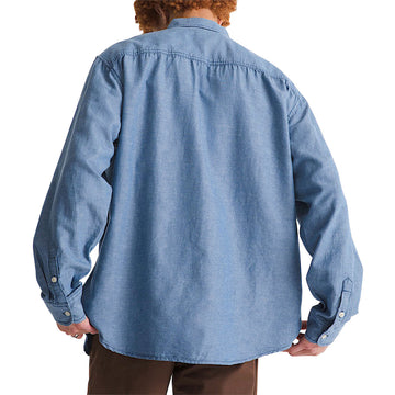 Vans Lawson Solid Oxford Long Sleeve Shirt - True Navy