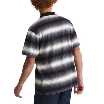 Vans Molino Shadow Stripe Polo Shirt - Steel Shadow
