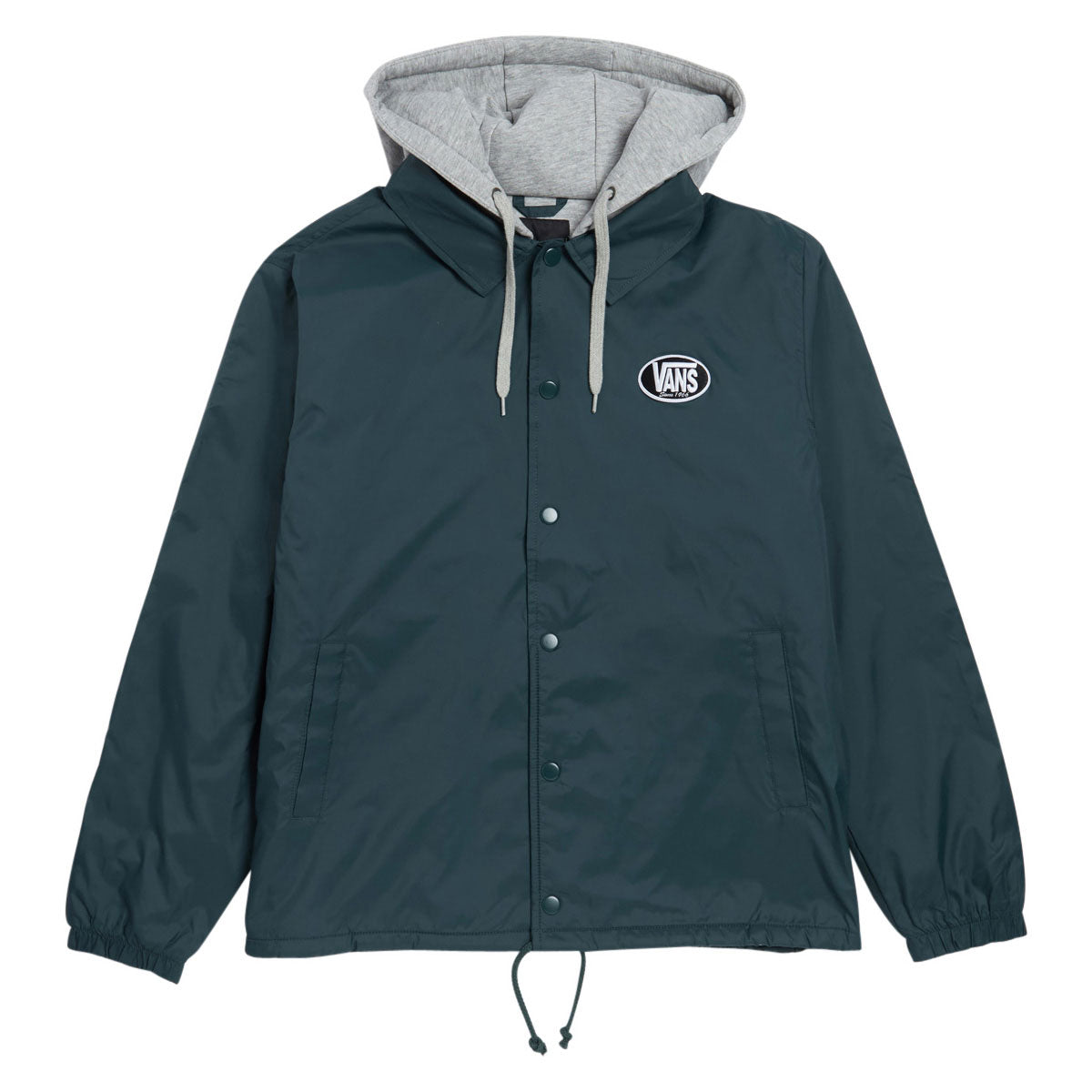 VAN JACKET INC. 皿 ② Vans Torrey Hooded Coaches Jacket - Mystic Moss – CCS