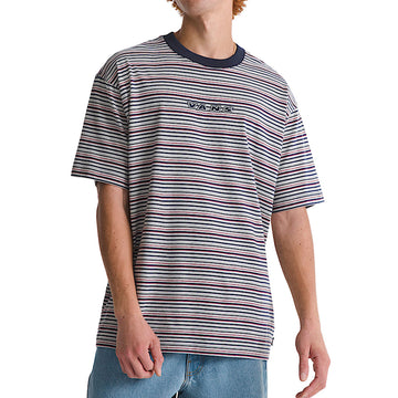 Vans Cameron Stripe T-Shirt - Parisian Night/Cement Heather