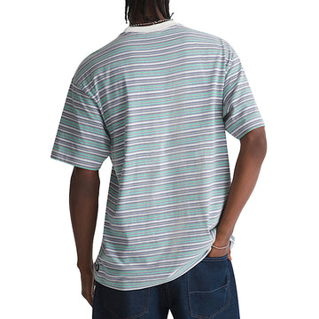 Vans Cameron Stripe T-Shirt - Marshmallow/Glacial Slate