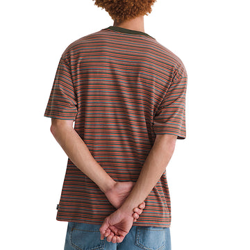 Vans Cameron Stripe T-Shirt - Obsidian Fern/Light Bronze
