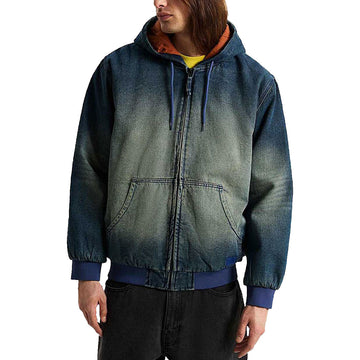 Vans Eli Workwear Denim Full Zip Jacket - Dirty Medium Indigo