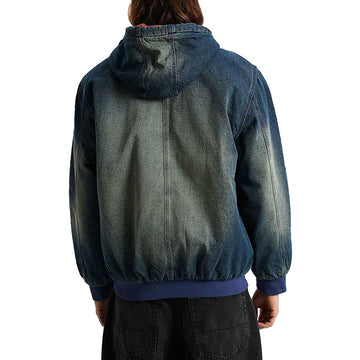 Vans Eli Workwear Denim Full Zip Jacket - Dirty Medium Indigo