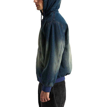 Vans Eli Workwear Denim Full Zip Jacket - Dirty Medium Indigo