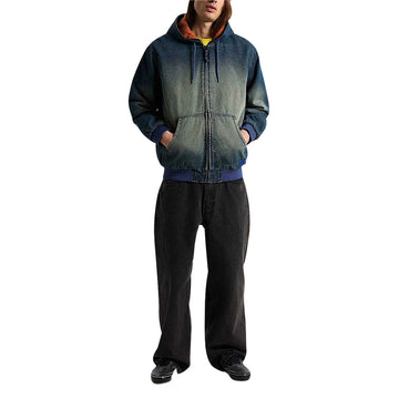 Vans Eli Workwear Denim Full Zip Jacket - Dirty Medium Indigo