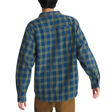 Vans Lawson Vintage Indigo Long Sleeve Shirt - Green Balsam