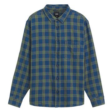 Vans Lawson Vintage Indigo Long Sleeve Shirt - Green Balsam