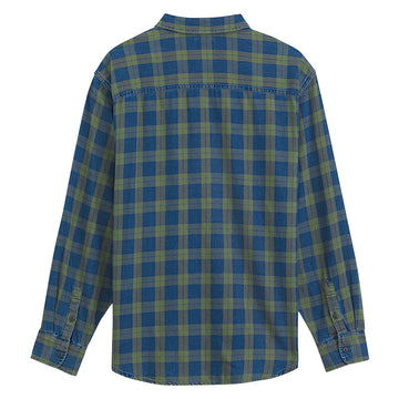 Vans Lawson Vintage Indigo Long Sleeve Shirt - Green Balsam