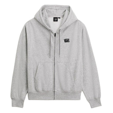 Vans Stretch Logo Full Zip Hoodie - Cement Heather