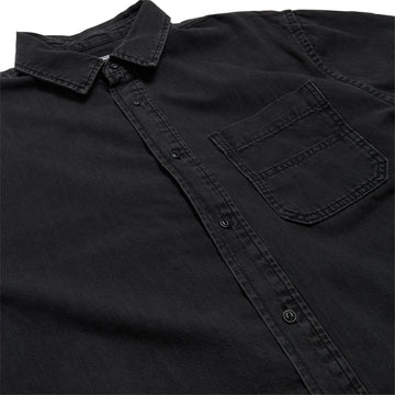 Vans Cyrus Straight Hem Denim Woven Shirt - Washed Black