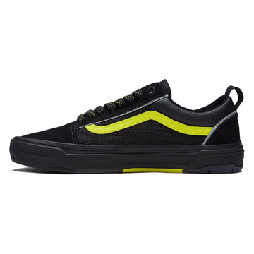 Vans Skate Old Skool Wafflecup Shoes - Reflective Black/Lime