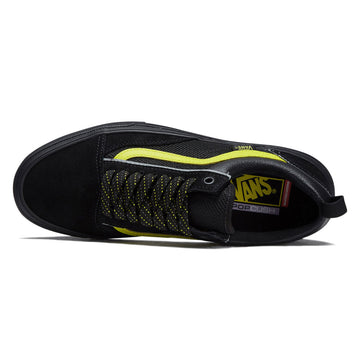 Vans Skate Old Skool Wafflecup Shoes - Reflective Black/Lime