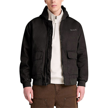 Timberland Insulated Canvas Bomber Jacket - Black