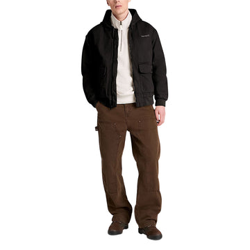 Timberland Insulated Canvas Bomber Jacket - Black