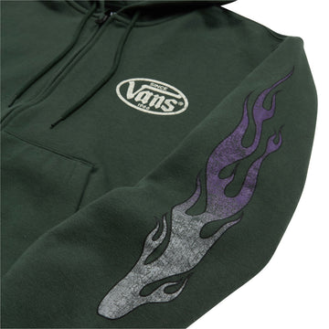 Vans Burnin' Up Full Zip Hoodie - Oil Green