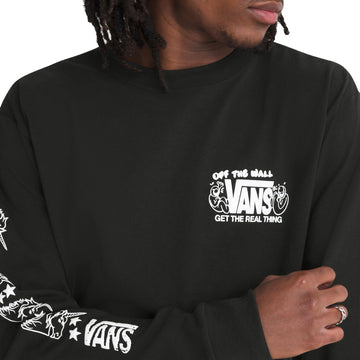 Vans Throwback Mixer Long Sleeve T-Shirt - Black
