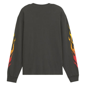 Vans Burnin' Up Long Sleeve T-Shirt - Faded Black