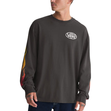 Vans Burnin' Up Long Sleeve T-Shirt - Faded Black