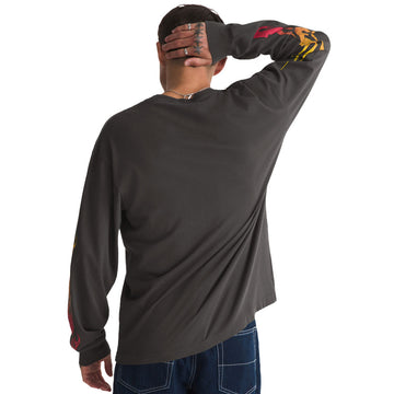 Vans Burnin' Up Long Sleeve T-Shirt - Faded Black