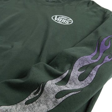 Vans Burnin' Up Long Sleeve T-Shirt - Oil Green