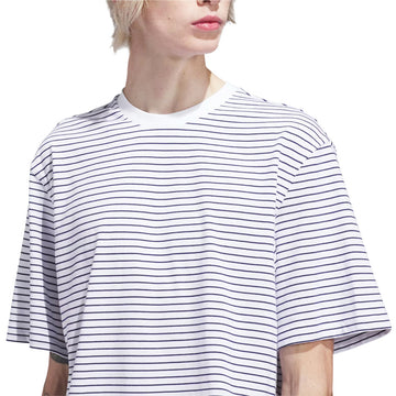 Adidas FS Stripe T-Shirt - White/Dark Blue
